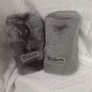 2 Wilson Plush Golf Head-Covers #3, #5 Smokey Gray